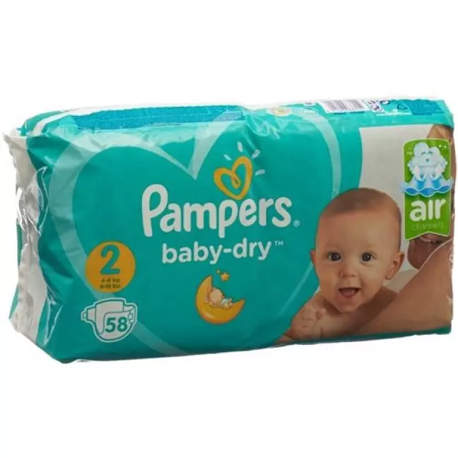 Pampers Baby Dry Gr2 4-8 кг Mini Economy Pack 58 шт Pampers Baby Dry Gr2 4-8 кг Mini Economy Pack 58 шт