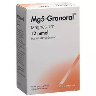 Mg5-Granoral Gran 12 ммоль персик-абрикос пакетик 10 шт