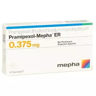 Праміпексол-Мефа ЕР Депотабс 0,375 мг 10 шт