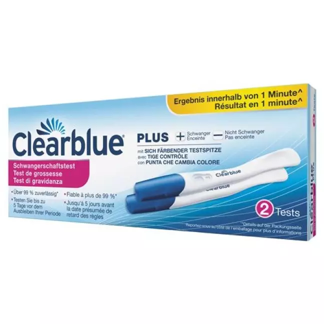 Швидкий тест на вагітність Clearblue 2 шт