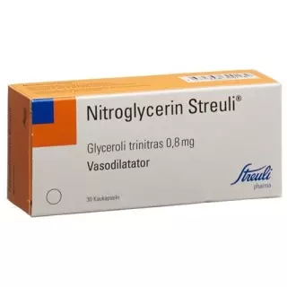 Нітрогліцерин Streuli Kaukaps 0,8 мг 30 шт