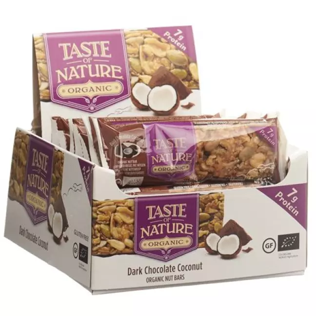 Протеїновий батончик Taste of Nature Coconut 16 x 40 г
