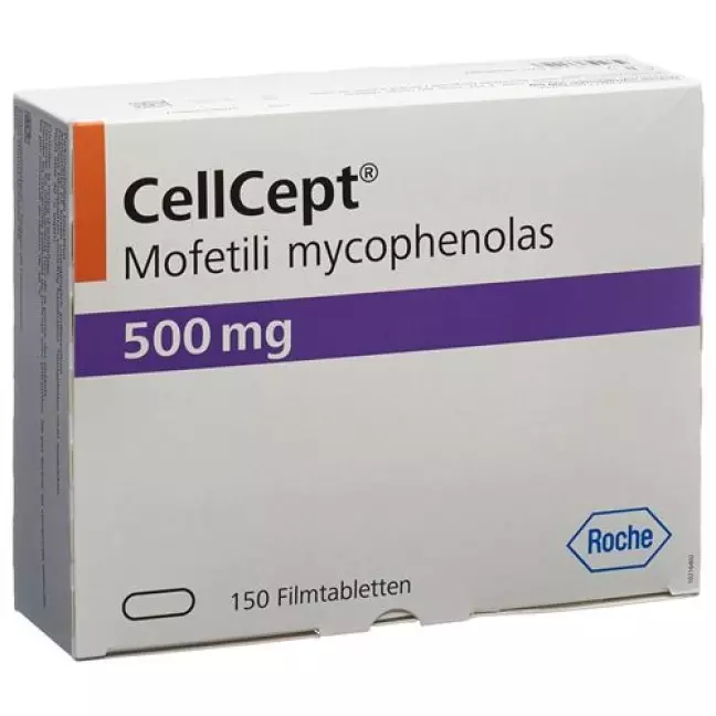 CellCept плівка таблетки 500 мг 150 шт CellCept плівка таблетки 500 мг 150 шт