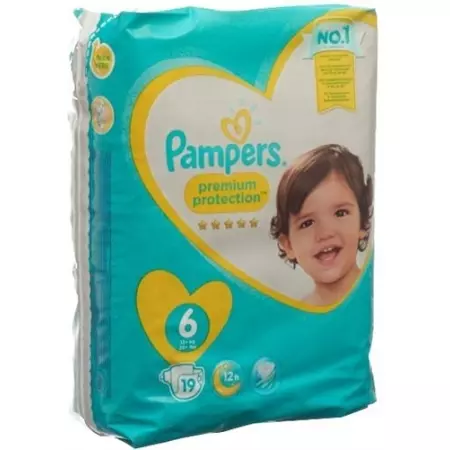 Pampers Premium Prot размер 6 15+kg Tragepack 19 штук Pampers Premium Prot размер 6 15+kg Tragepack 19 штук