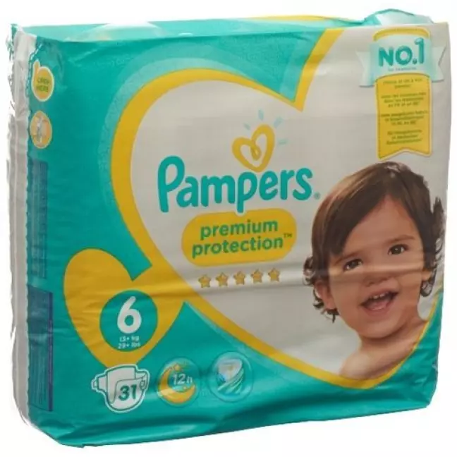 Pampers Premium Protection Gr6 13-18 кг Extra Large Economy Pack 31 стор Pampers Premium Protection Gr6 13-18 кг Extra Large Economy Pack 31 стор