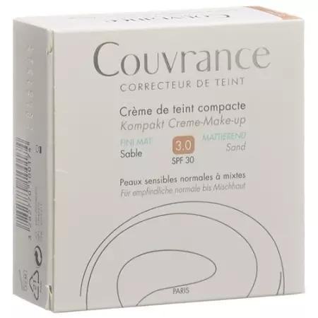 Avene Couvrance Kompakt Make-Up Mat Sand 03 10г Avene Couvrance Kompakt Make-Up Mat Sand 03 10г