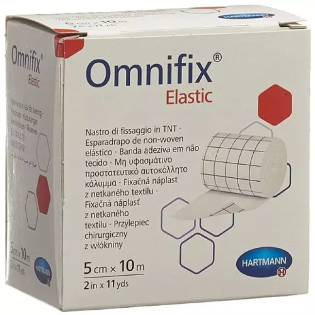 Фіксуючий фліс OMNIFIX 5смх10м еластичний білий