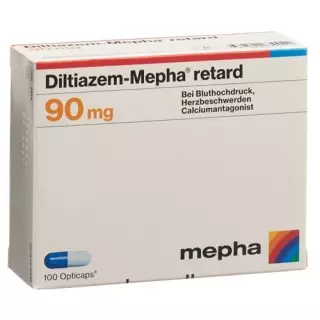 Ділтіазем Мефа Ретард 90 мг 100 оптикапсул