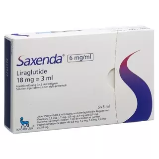 Saxenda Inj Lös 6 мг/мл 5 ферментів 3 мл
