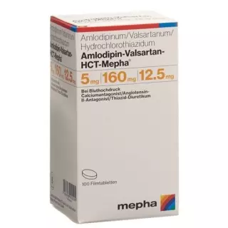 Amlodipine-Valsartan-HCT-Mepha Filmtabl 5мг/160мг/12,5мг 100 шт.