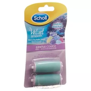 Роли Scholl Velvet Smooth Pedi тонкі морські мінерали 2 шт