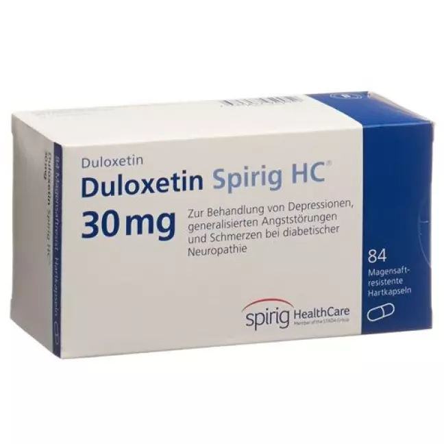 Duloxetine Spirig HC капсули 30 мг 84 шт Duloxetine Spirig HC капсули 30 мг 84 шт