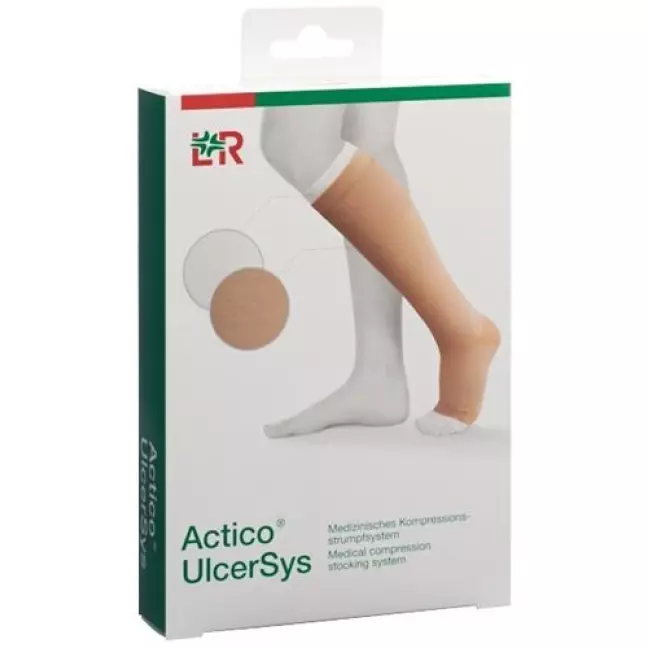 Система компресійних панчіх Actico UlcerSys XL стандарт пісок/білий