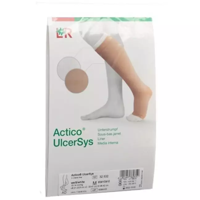 Панчохи Actico UlcerSys M стандарт білий 3 шт