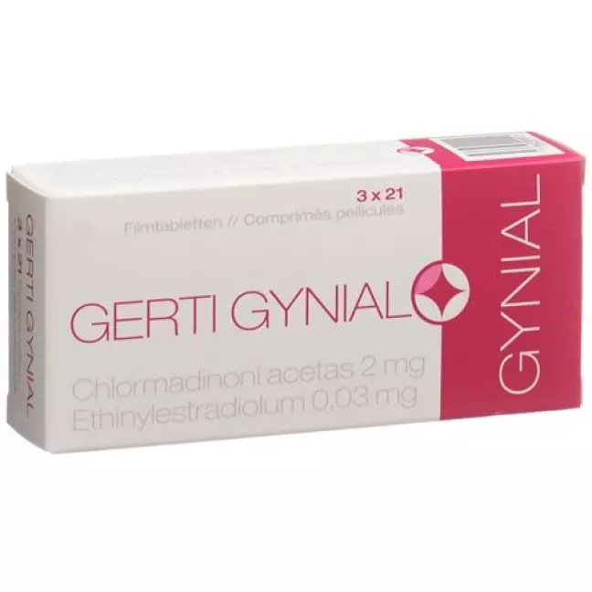 Gerti Gynial плівкові таблетки 3 х 21 шт Gerti Gynial плівкові таблетки 3 х 21 шт