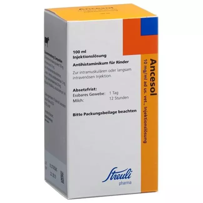 ANCESOL INJ 10MG/ML AD US VET. ANCESOL INJ 10MG/ML AD US VET.