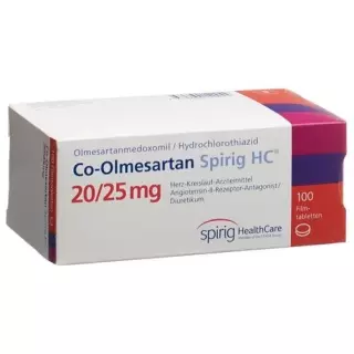 КО-ОЛМЕСАРТАН Spirig HC плівка таблетки 20/25 мг