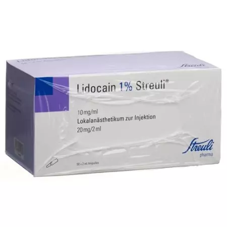 Lidocaine Streuli 1% Inj Lös 20 mg/2ml (ампули) 50 Amp 2 ml Lidocaine Streuli 1% Inj Lös 20 mg/2ml (ампули) 50 Amp 2 ml