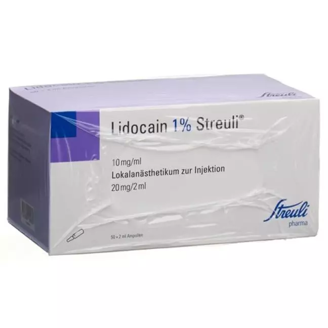 Lidocaine Streuli 1% Inj Lös 20 mg/2ml (ампули) 50 Amp 2 ml Lidocaine Streuli 1% Inj Lös 20 mg/2ml (ампули) 50 Amp 2 ml