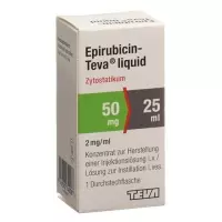 Epirubicin-Teva рідина Inj Konz 50 мг/25 мл Сер