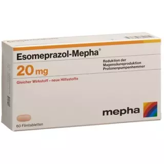 ЕЗОМЕПРАЗОЛ Мефа плівка таблетки 20 мг