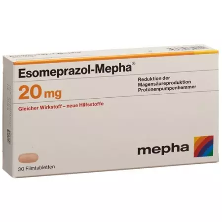 ЕЗОМЕПРАЗОЛ МЕФА ФІЛЬМТАБЛ 20 МГ 30 ШТ
