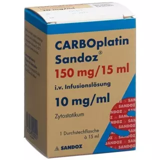 Carboplatin Sandoz Inf Lös 150 mg/15ml Avg