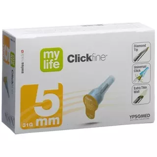 голки mylife Clickfine Pen 5 мм 31G 100 шт