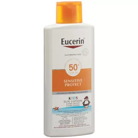 Eucerin SUN KIDS Sensitive Protect Sun Lotion SPF50 + флакон 400 мл
