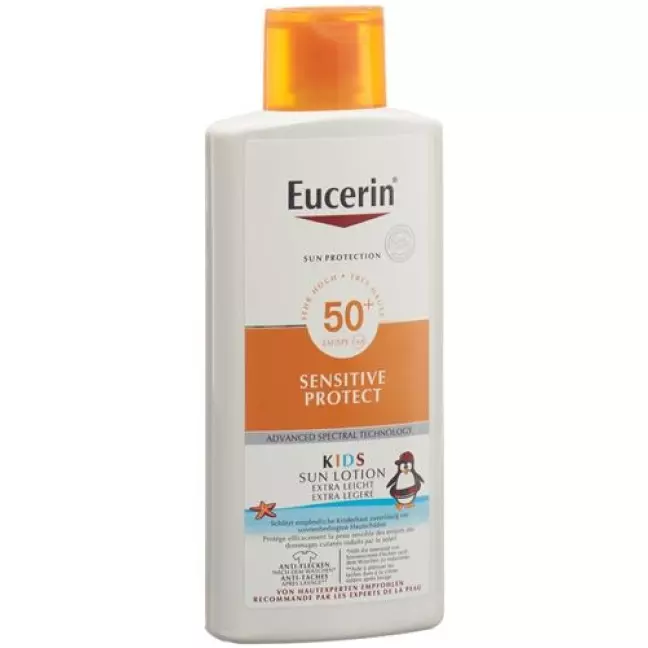 Eucerin SUN KIDS Sensitive Protect Sun Lotion SPF50 + флакон 400 мл