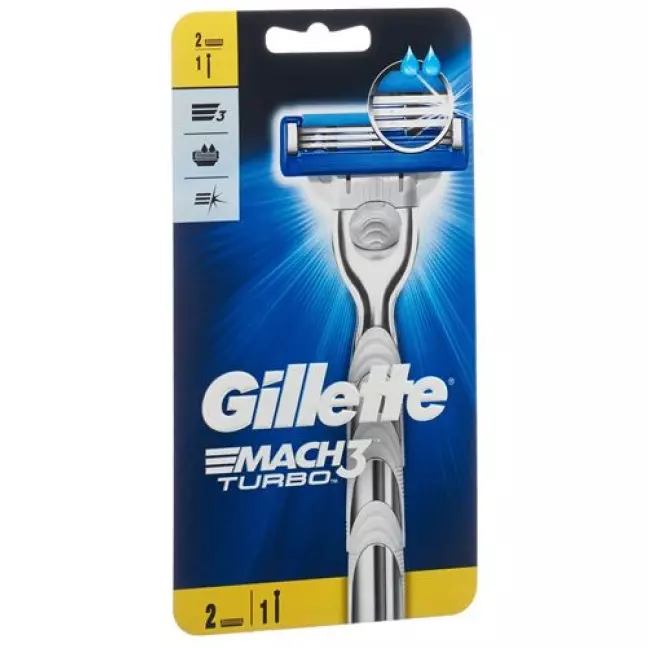 Бритва Gillette Mach3 Turbo з 2 лезами