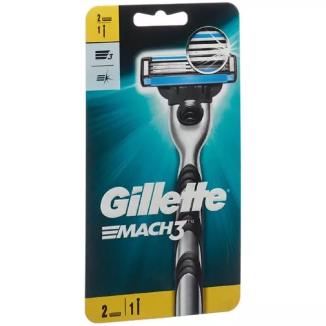 Безпечна бритва Gillette Mach3 з 2 лезами
