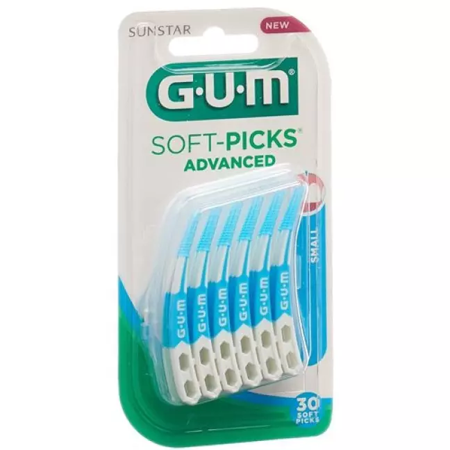 GUM SUNSTAR Bristles Soft Picks Advanced Small 30 шт