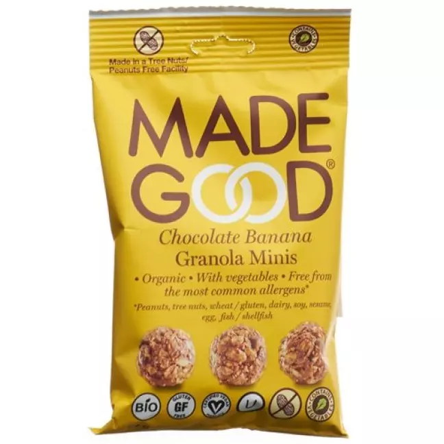 MADE GOOD Granola Minis Chocolate Banana Bag 24 г MADE GOOD Granola Minis Chocolate Banana Bag 24 г