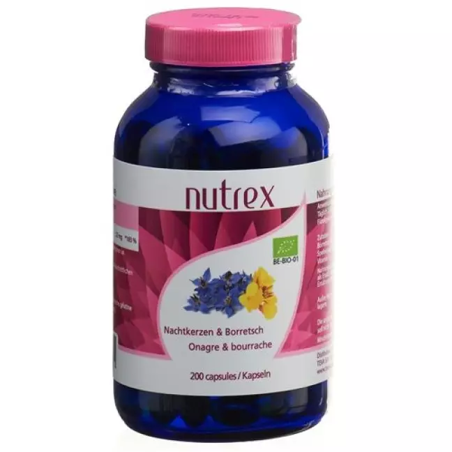 NUTREX Evening Primrose Oil & Borage Oil Capsules 500 mg Bio DS 200 шт.