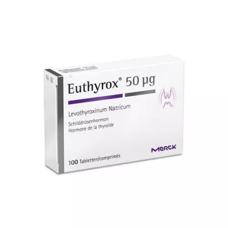 Еутірокс 50 таблетки 50 мкг 100 шт Еутірокс 50 таблетки 50 мкг 100 шт