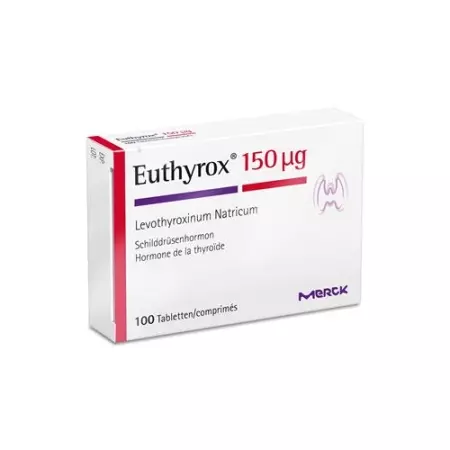 Еутірокс 150 таблетки 150 мкг 100 шт Еутірокс 150 таблетки 150 мкг 100 шт