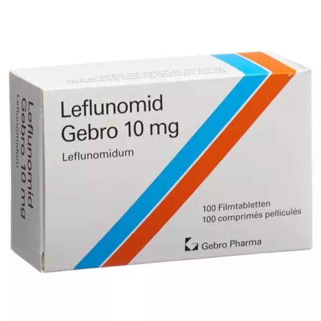 Leflunomid Gebro Filmtabl 10 мг 100 шт Leflunomid Gebro Filmtabl 10 мг 100 шт