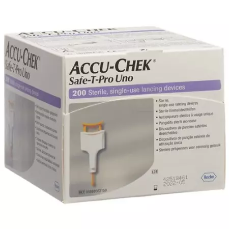 Проколювач Accu-Chek Safe-T Pro Uno одноразовий 200 шт