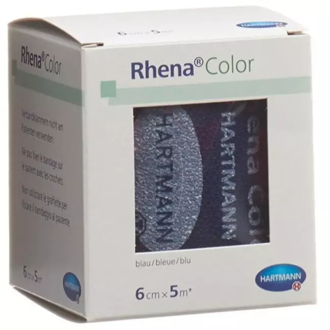 Бинти еластичні Rhena Color 6смх5м сині