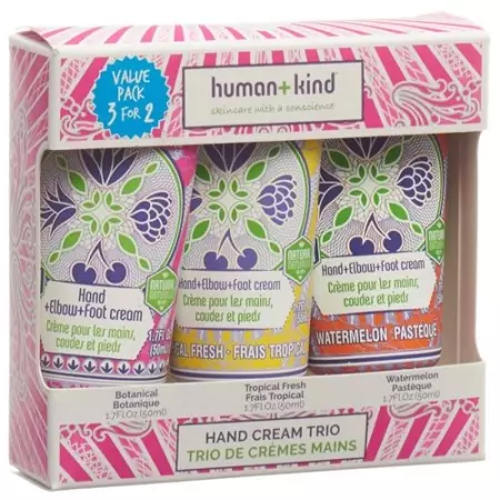 HUMAN+KIND HAND CREAM TRIO 3 T HUMAN+KIND HAND CREAM TRIO 3 T