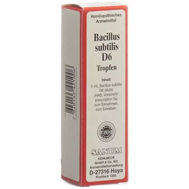 Sanum Bacillus Subtilis капли D 6 5мл Sanum Bacillus Subtilis капли D 6 5мл