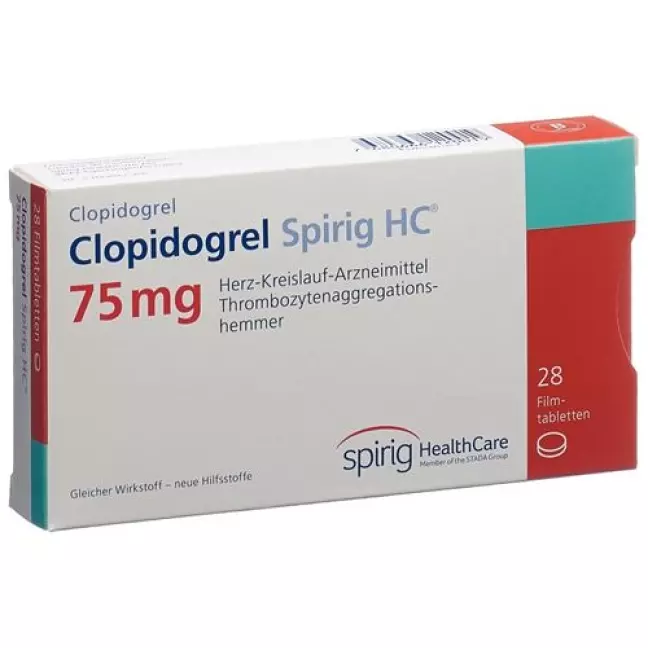 Clopidogrel Spirig HC Filmtable 75 мг 28 шт Clopidogrel Spirig HC Filmtable 75 мг 28 шт