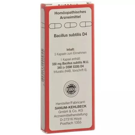 Sanum Bacillus subtilis Капсули D 4 5 шт Sanum Bacillus subtilis Капсули D 4 5 шт