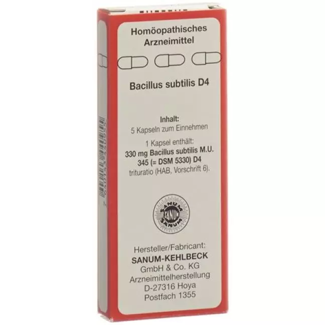 Sanum Bacillus subtilis Капсули D 4 5 шт Sanum Bacillus subtilis Капсули D 4 5 шт