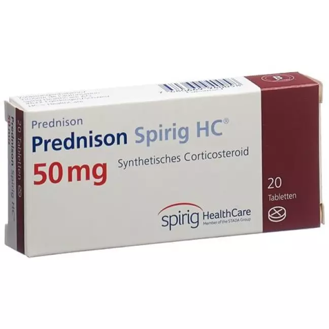 Prednisone Spirig HC таблетки 50 мг 20 шт Prednisone Spirig HC таблетки 50 мг 20 шт