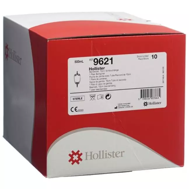 Hollister Urin Beinbeutel 500мл 10см Abl стерильный 10 X Hollister Urin Beinbeutel 500мл 10см Abl стерильный 10 X