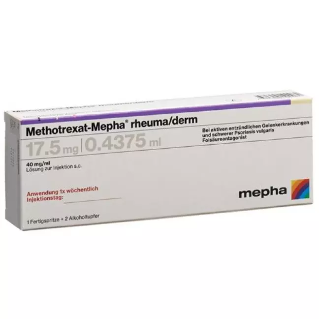 Methotrexate-Mepha reumatism/derm Inj Lös 17,5 mg/0,4375ml Fertspr