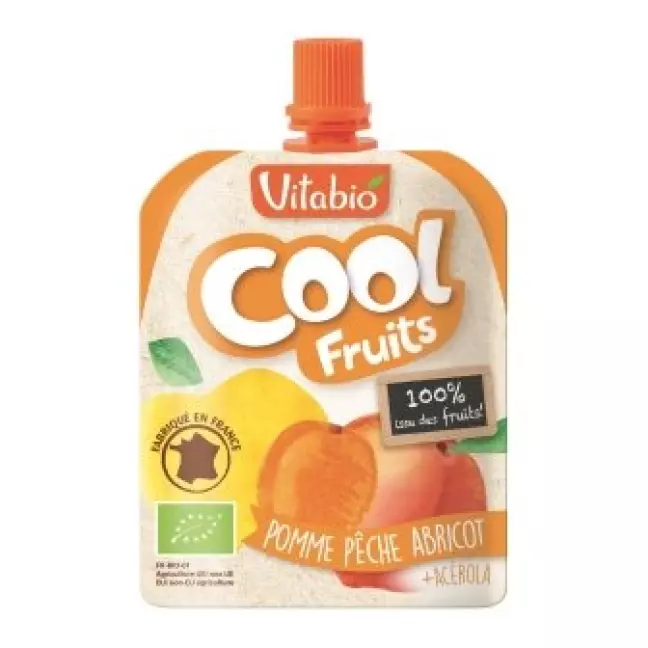 Vitabio Fruit Snack Яблуко Персик Абрикос Organic Cheer Pack 12 x