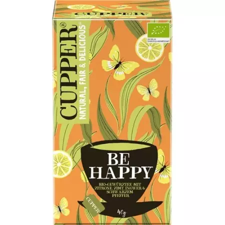 Пряний чай CUPPER Be Happy з лимоном, корицею, імбиром і чорним